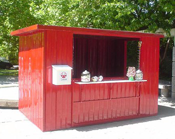 arriendo de kioscos modulares, quioscos